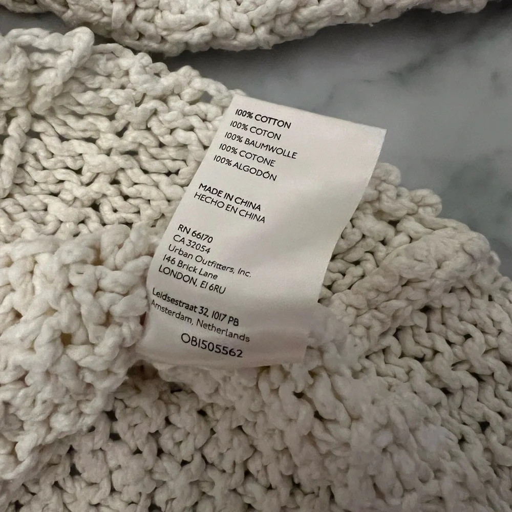 Free People Cutting Edge Cable Pullover in Ivory Size Small - Picture 12 of 16